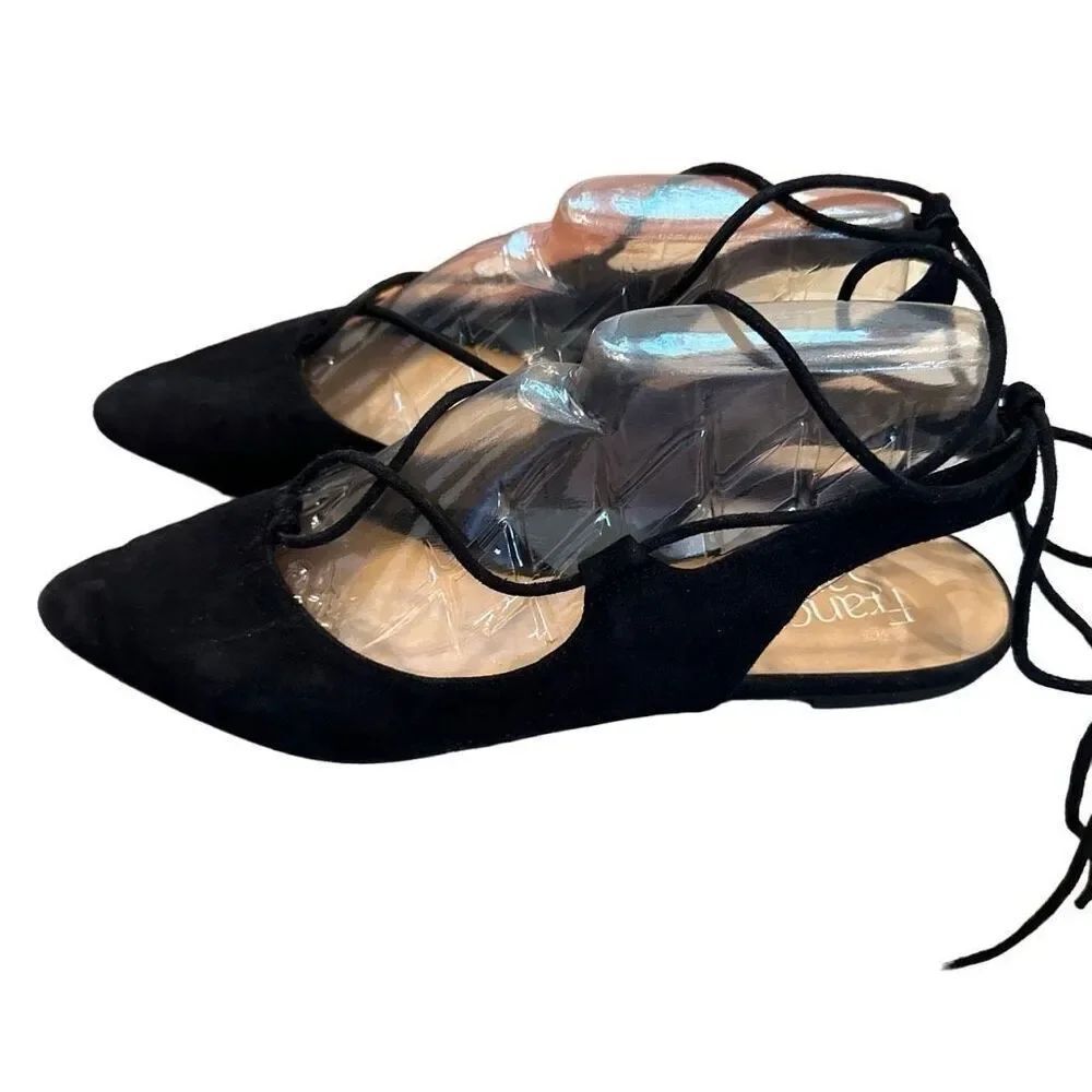 Franco Sarto ankle tie ballet flats- size 8.5